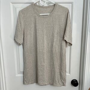 Sold lululemon men's beige short sleeve shirt